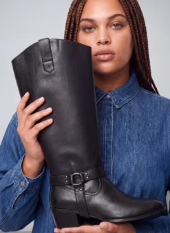 Weiter Passform - Langschaftstiefel mit abnehmbarem Schaft