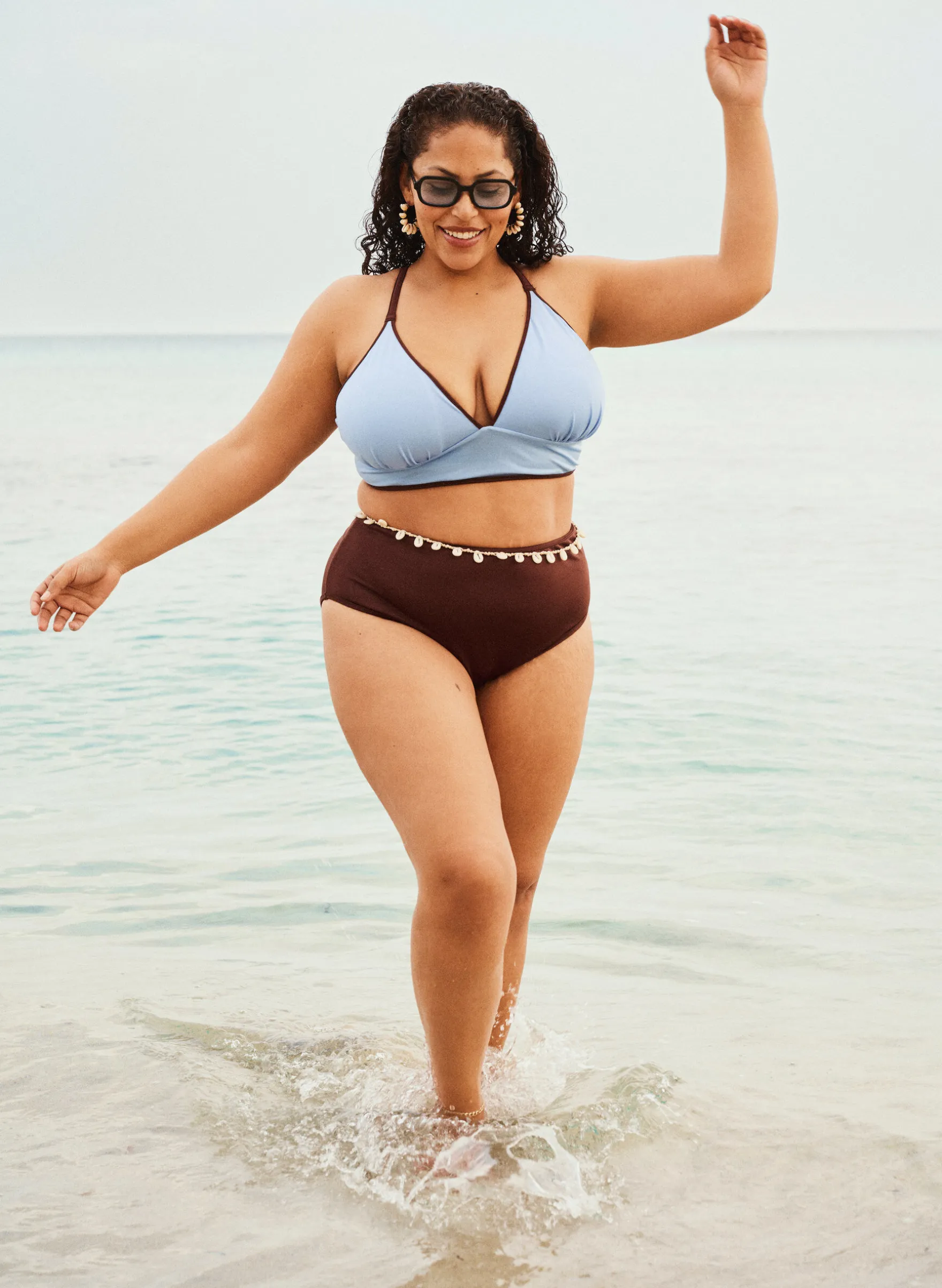 Wende-Bikinihose mit normaler Taillenhöhe