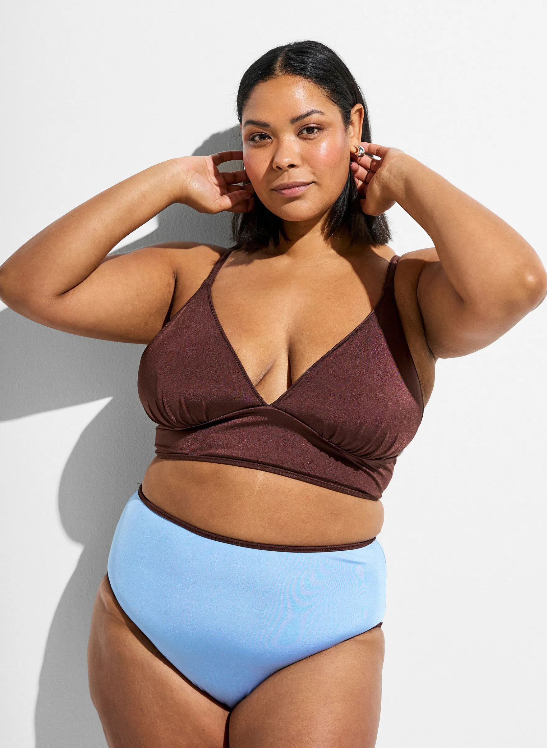 Wende-Bikinihose mit normaler Taillenhöhe