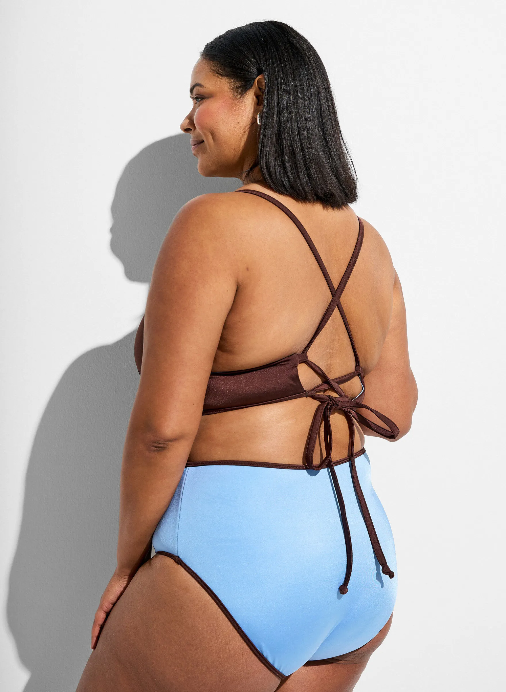 Wende-Bikinihose mit normaler Taillenhöhe