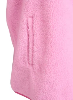 Weste aus Teddyfleece mit Reißverschluss und Kontrastdetails