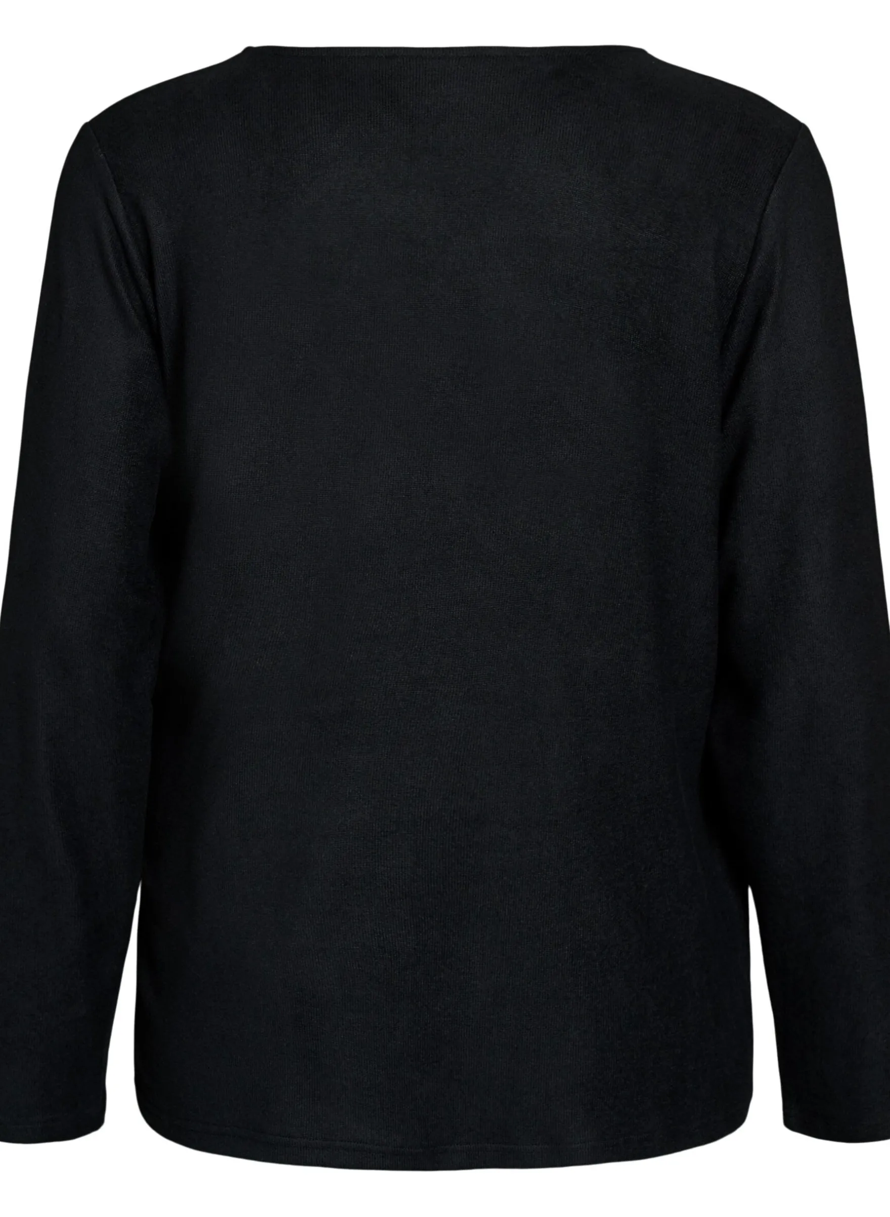 Wickelbluse aus Jersey mit Bindeband