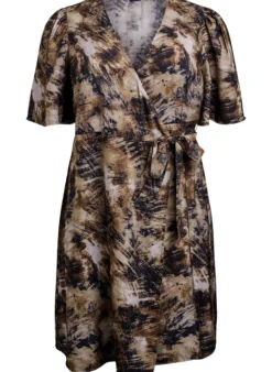 Wickelkleid mit Print