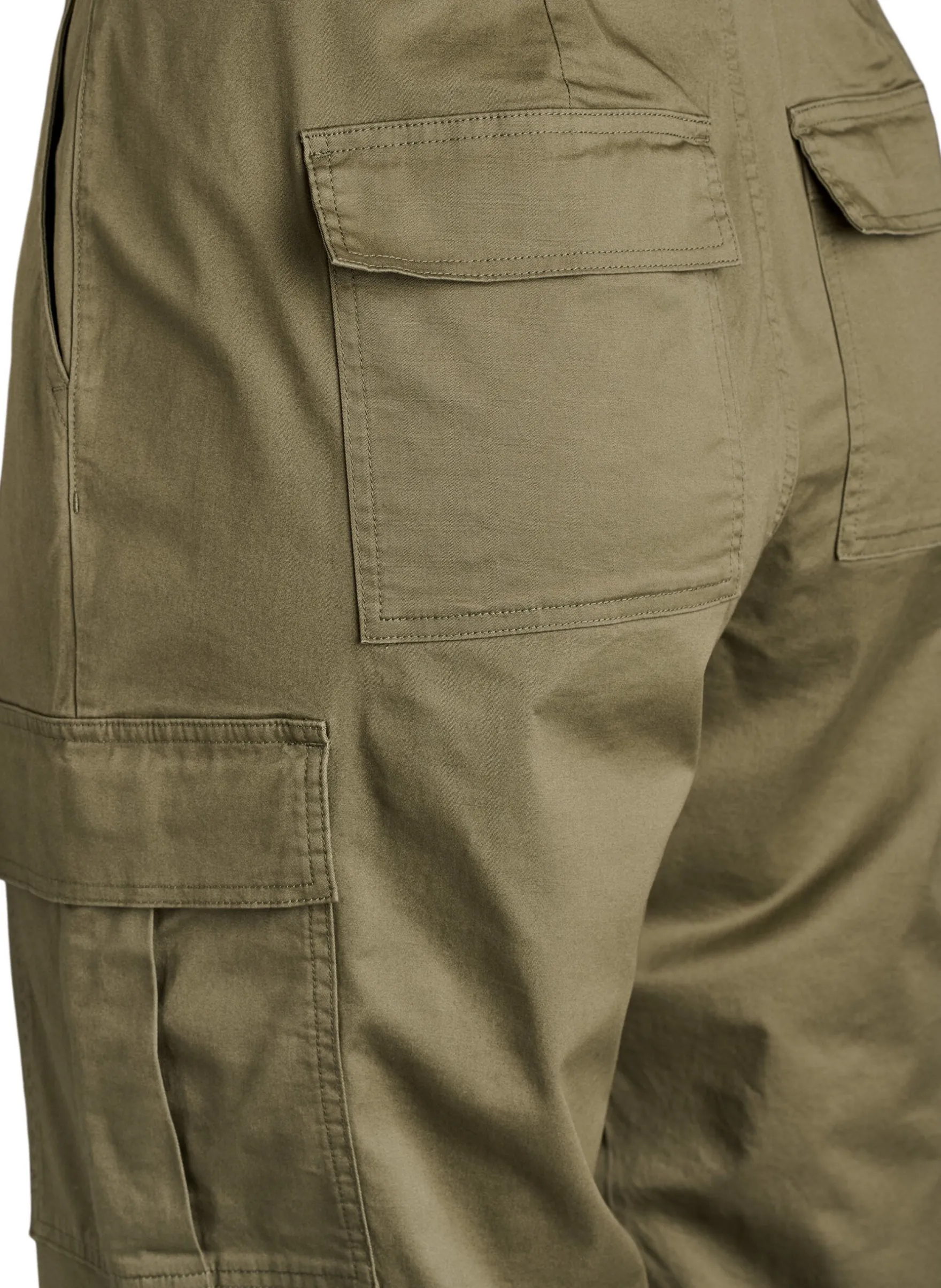 Wide-Leg Cargohose mit hoher Taille